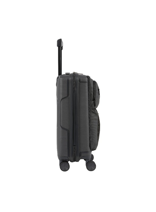 Eagle Express Cruiser Elite 20-Inch Lightweight Hybrid PP & Nylon Hard-Shell Travel Trolley – Dark Gray, 1-Year Warranty - Image 4